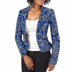 Ocean Blue Print Blazer