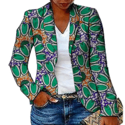 Lovely Print Blazer Top