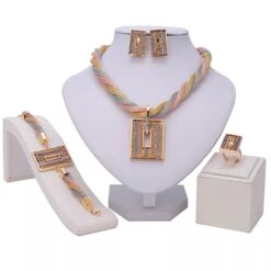 3-Tone Mix Pendant Set (4Pcs)