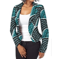 Glamour Blazer Print Top