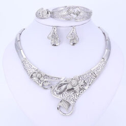 Tulip Blossom Silver Set (4Pcs)