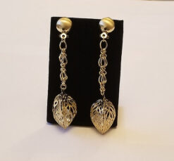 Leaf Chain Drop Earrings