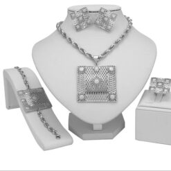 Square Pendant Chain Set (4Pcs)