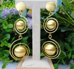 24KGP Ball Drop Earrings