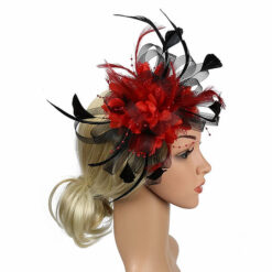 Feather Flower Fascinator