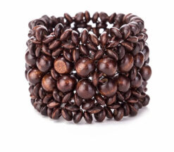 Woven Wood Wrap Bangle
