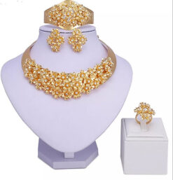 Flower Bubble Choker Set (4Pcs)