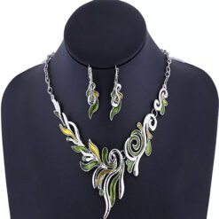 LNL040- Leaf Style Tennis Chain Set