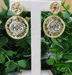 Radiant Circle Drop Earrings