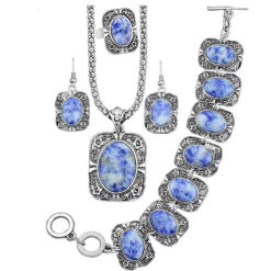 The Blue Pebble Stone Set (4Pcs)