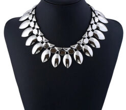 LNL057 - Ring Chain Sparkle Choker Set