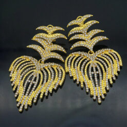 Rhinestone Studded Earrings