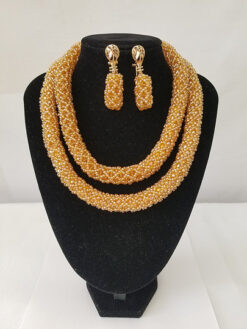 Braided Crystal Bead Set (2Pcs)