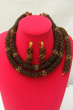 Braided Crystal Bead Set (3Pcs)