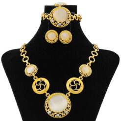 Royal Zircon Gold Plated Set (4Pcs)