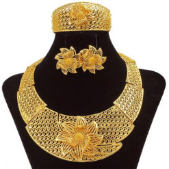 Large Flowery 24KGP Set (4Pcs)