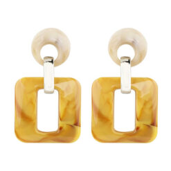 Square Acrylic Drop Earrings