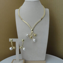 The Pearl Pendant Drop Set (2Pcs)