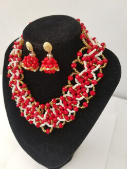 New Color Mix Flower Jewellery Set (2Pcs)
