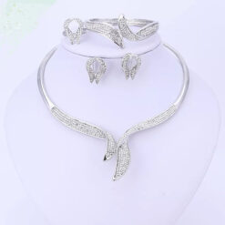 Glistening Twirl Choker Set (4Pcs)