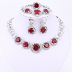 The Red Crystal Chain Set (4Pcs)