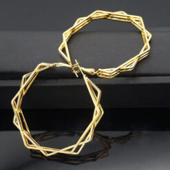Zig-Zag Hoop Earrings
