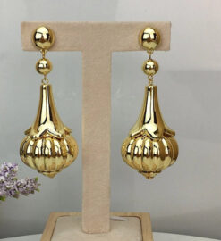 24KGP Bell Drop Earrings