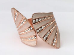 Rose Gold Crystal Bangle