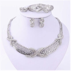 Cross Body Silver Set (4Pcs)