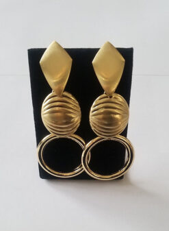 Round Loop Drop Earrings