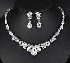 Clear Topaz Vintage Style Set (2Pcs)