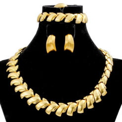 Gold Plated Collar Set (4Pcs)