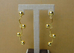 24KGP Curly Wurly Earrings