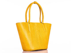 Yellow Crocodile Genuine leather bag