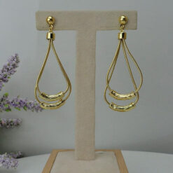 24KGP Pear Drop Earrings