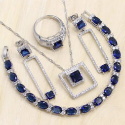 The Blue Stone Zirconia Crystal Set (4Pcs)