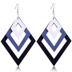 Diamond Shaped Link Earrings