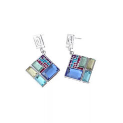 Square Crystal Earrings