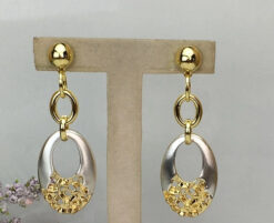 Double Loop Drop Earrings