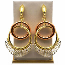 Mini Ring Drop Statement Earrings