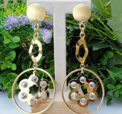 24KGP Circle Fashion Earrings
