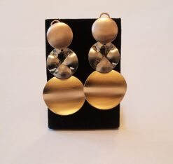 Tri-tone Knot Set Earrings