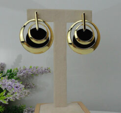 24KGP Twin Circle Earrings