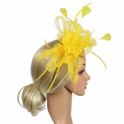 Feather Flower Fascinator