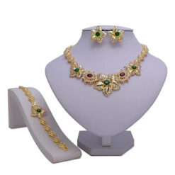 Green Crystal Chain Set (3Pcs)