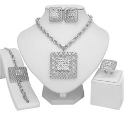 Classic Square Pendant Set (4Pcs)