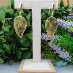 24KGP Leaf Shaped Earrings