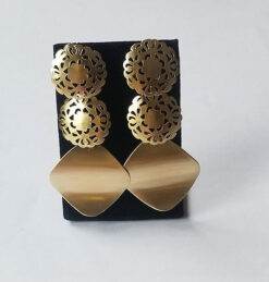 Triple Drop Linked Earrings