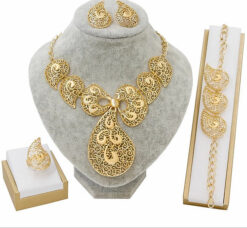 Exotic Comma 18KGP Set (4Pcs)