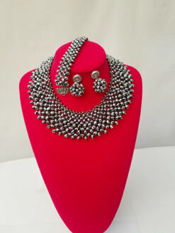 Sparkly beaded statement set (3Pcs)